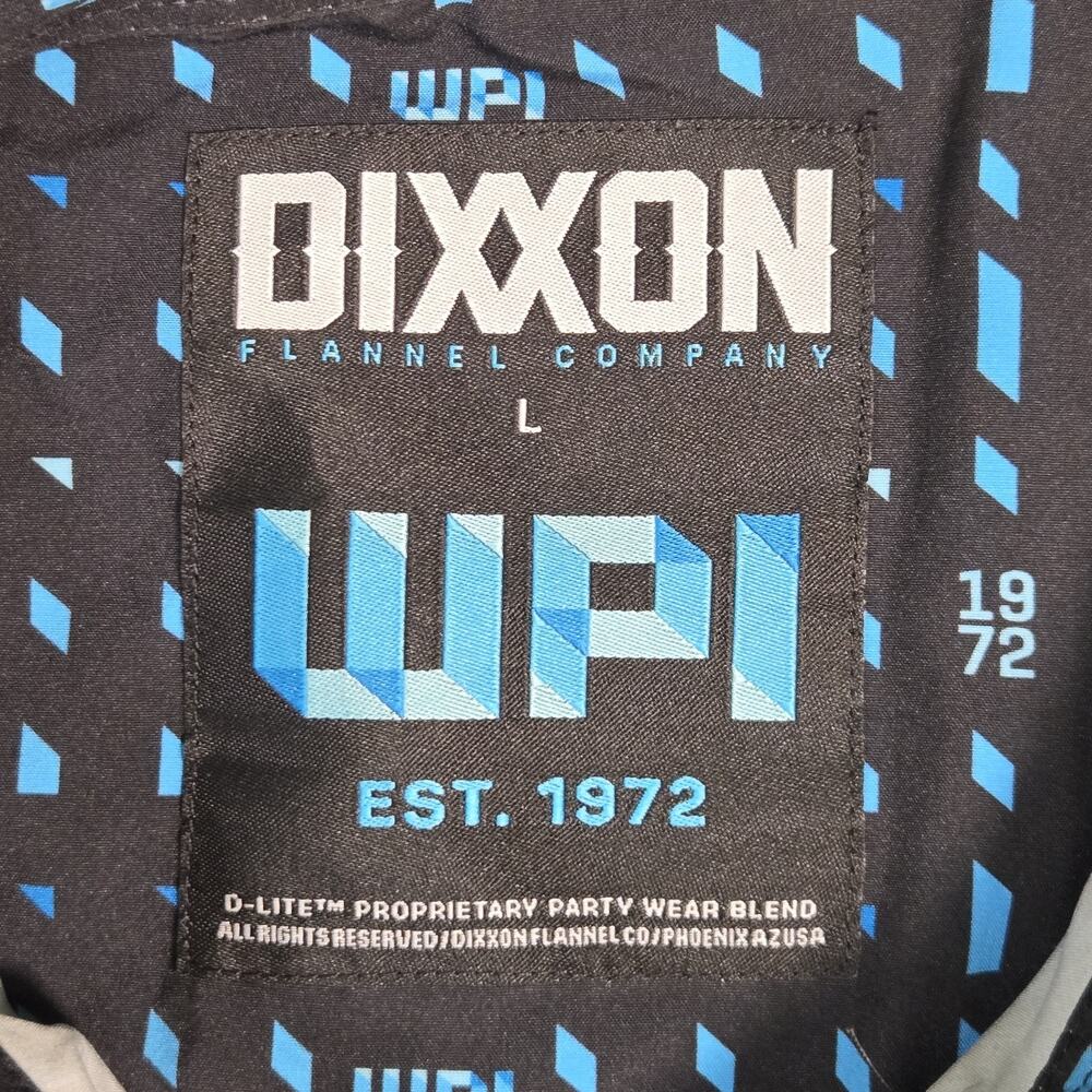 Dixxon Flannel Co WPI 1972 Short Sleeve Button Up Shirt Men’s Large Black - Picture 3 of 8